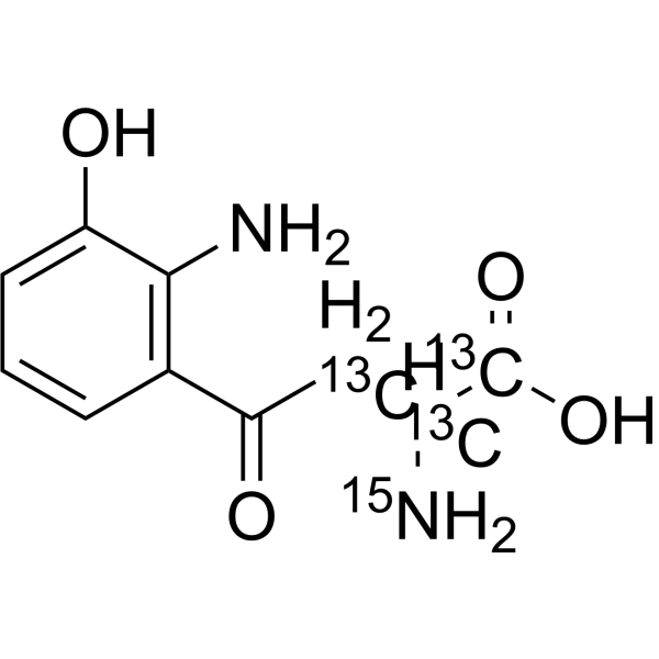 3-Hydroxykynurenine-13C3,15N (3-Hydroxy-DL-kynurenine-13C3,15N) 2267306-16-9